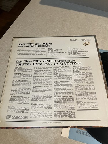 Eddy Arnold: Cattle Call LP on RCA (1964 Stereo RE) Classic Country SHRINK/ EX - Picture 3 of 3