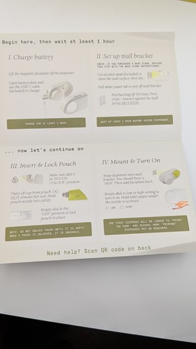 Kit de papel higiénico SAINTLY Clean Butt dispensador de espuma montaje en pared *Caja abierta* - Imagen 10 de 10