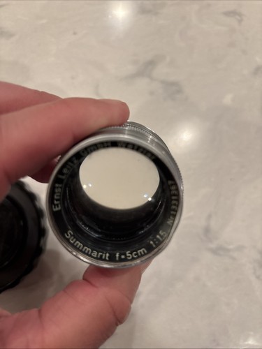 Leica Leitz Objektiv 50 mm f/1,5 Summarit-M Chrom L39 Made in Germany Wetzlar mit Etui - Bild 6 von 19