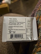 Pass & Seymour Switch Toggle Slide LED Advanced  Dimmer TSDL153PW (1 Case = 24)