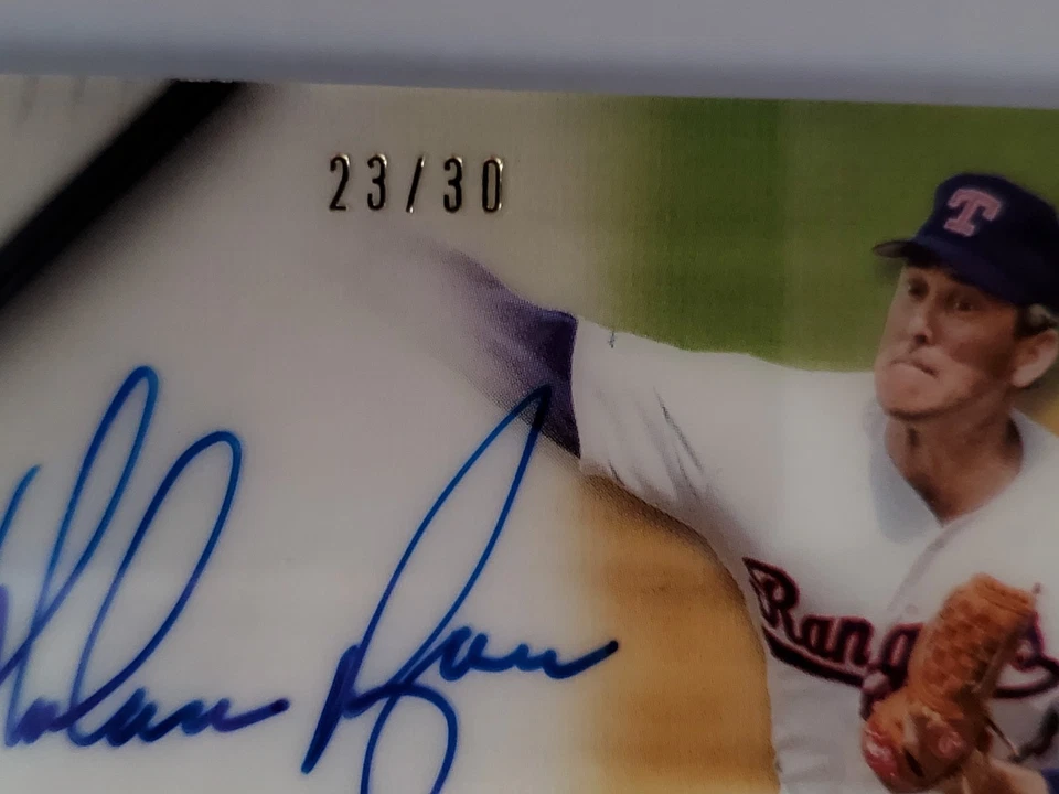 NOLAN RYAN AUTO 2017 TOPPS TRIBUTE 23/30 # TA-NR MINT OR BETTER - Image 3 of 4