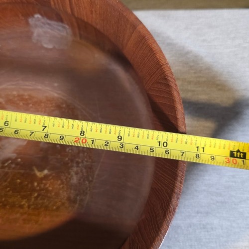 MCM Teak Serving Bowl Dansk Designs VTG Scandinavian Design 70s Dansk Kobenstyle - Picture 5 of 7