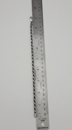 Sterling Silber 5 mm Seil Kette 9" Armband - 16,5 g - Bild 8 von 9