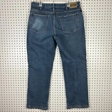 Duluth Trading Co Flex Ballroom Jeans 36x32 Work Wear Blue Stretch Men's Spandex