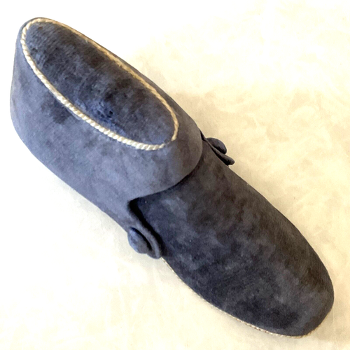 Estuche Victoriano Terciopelo Bordado Zapato Tijeras Doradas Alemania - Imagen 10 de 10