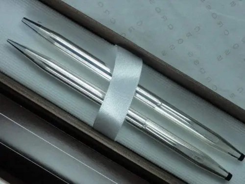 Cross Made in USA Century Classic Sterling Silver Pen and Pencil Set - Picture 3 of 3