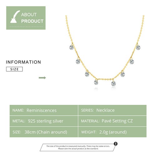 Voroco 925 Sterling Silver Necklace Pendant Reminisce Charm CZ For Women Jewelry - Picture 9 of 12