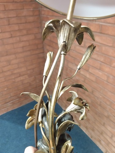Lampada convertita scultura bronzo antico Bacco - Foto 16 di 17