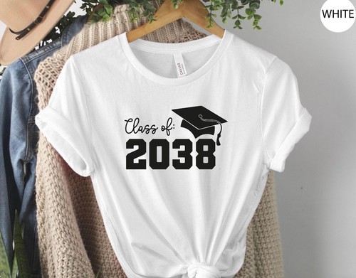 Class of 2038-2039 Handprint Shirt, Grow with me shirt, First Day of School - Picture 2 of 6