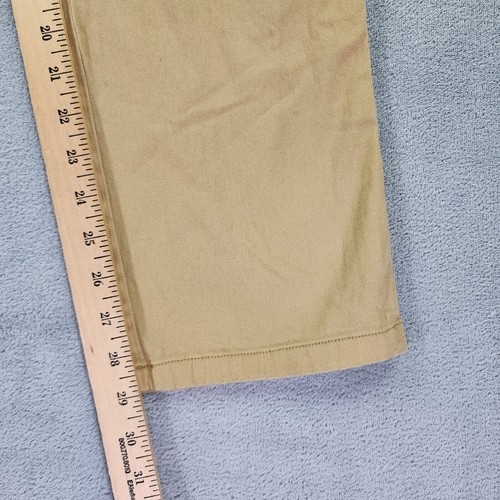 Carlos Ray Slim Chino Pants Mens 34X30 Beige Khaki Stretch Pockets TD Apparel - Picture 8 of 22