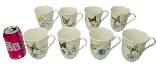 36 Pieces Lenox Butterfly Meadow - Service for 8 with extras -Plates Bowls Mugs - Picture 2 of 7