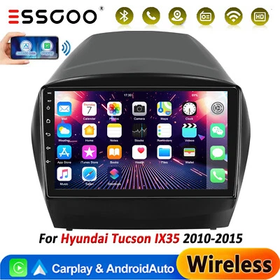 ESSGOO For Hyundai Tucson IX35 2010-2015 Apple Carplay Android13 Car Stereo Radio GPS