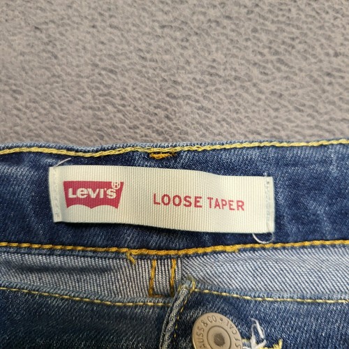 Levis Jeans Girls 16 Blue Loose Taper Distressed Stretch Denim - Picture 3 of 10