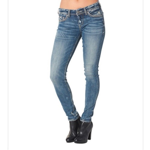 Silver AIKO Women's Jeans Size W 26 L 
