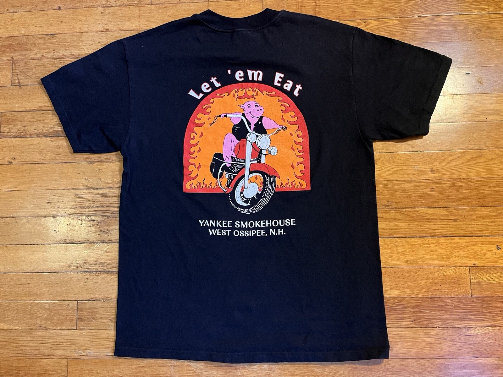 VINTAGE The Yankee Smokehouse New Hampshire BBQ Shirt Men’s Large Black