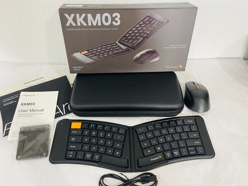 PROTOARC XKM03 FOLDABLE KEYBOARD AND MOUSE COMBO OPEN BOX