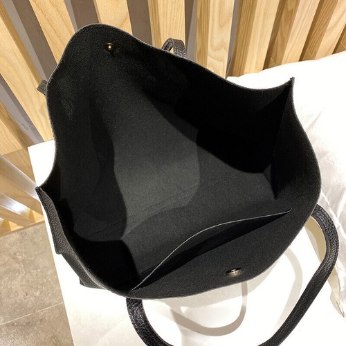 Women's Large Black PU Leather Tote Bag-Stylish Handbag&Shoulder Bag for School - Picture 4 of 9