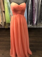 Christina Wu #22689, Coral Size 8 Bridesmaid Gown