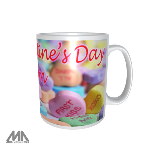 Personalisiert IHR NAME Liebe Herz süß Valentinstag Tee Kaffee Becher Tasse Geschenk - Bild 9 von 26