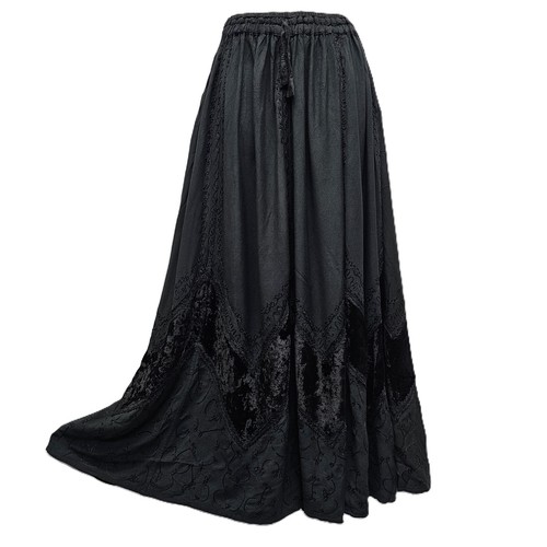 Velvet skirt Full Flare Autumn Winter Pockets One Size 12 14 16 18 20 22 - Picture 7 of 31