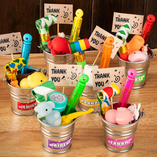 32 Pcs Mini Bubble Wands,8 Colors Circle Party Favors for Kids Supplies in Gift - Picture 4 of 12