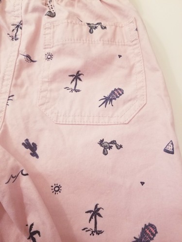 Children's Place Boys Shorts 4T Flat Front Shorts Pink Tropical Beach Short Cute - Picture 6 of 9