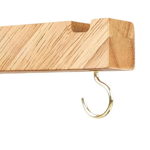 Hanging Plant Hook Wooden Hanging Plant Bracket for Indoor Outdoor Lanterns - Picture 3 of 7