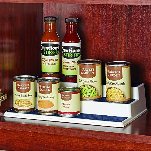 5224646 Non-Skid 3-Tier Spice Pantry Kitchen Cabinet Organizer 15-Inch White/... - Picture 4 of 6