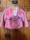 Adorable Pumpkin Patch Furry Hooded Jacket With Ears In Tea Rose 0-3 Months NWT  — photo 2