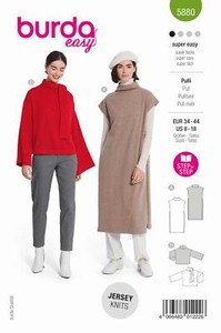 burda style Nr. 5880 Pullover Gr. 34 - 44