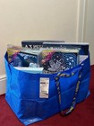 Ikea FRAKTA Large Blue Reusable Carrier Bag 71 Litre Laundry Moving Shopping.🔥