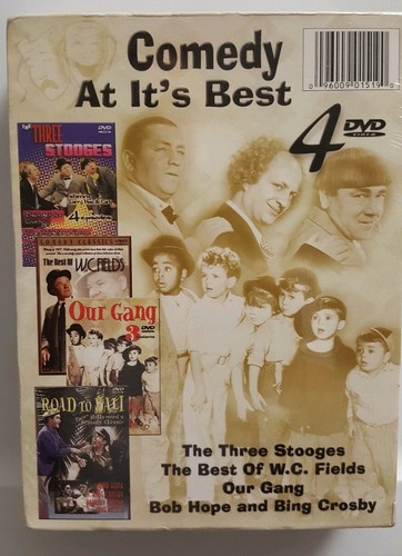 COMEDY AT ITS BEST 4-DVD 3 STOOGES, ROAD TO BALI,W.C. FIELDS OUR GANG BOB CROSBY - Picture 3 of 6