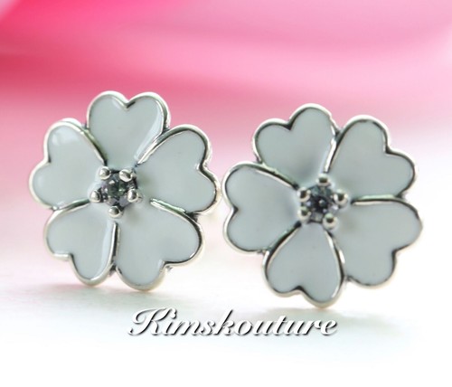 AUTHENTIC PANDORA EARRINGS PRIMROSE STUD EARRINGS #290569EN12 - Picture 2 of 4