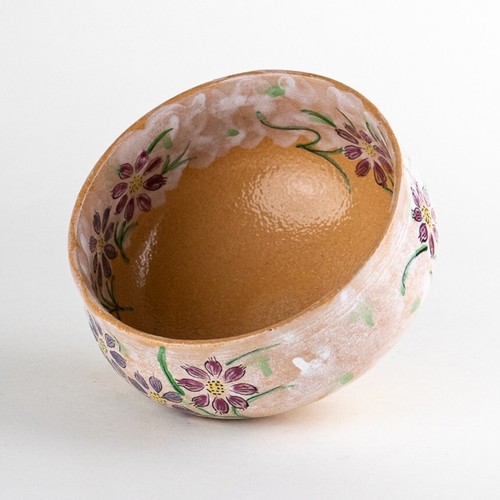 Arita yaki ware Chawan Japanese Matcha Tea bowl Nishiki Cosmos Free shipping - Picture 5 of 6