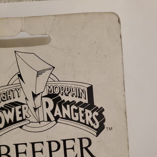 Vintage 1993 Might Morphin Power Rangers rot. Piepser mit drei Funktionen *NEU* SELTEN - Bild 11 von 11