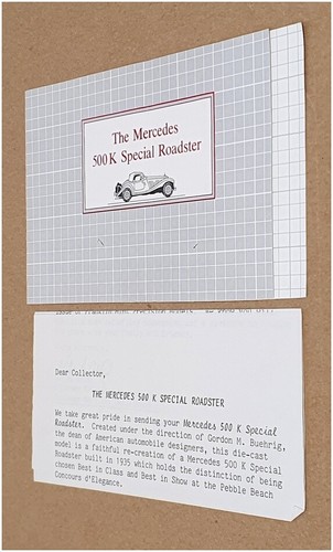 Franklin Mint 1/24 Scale 4724 - Mercedes 500K Special Roadster - Red - Picture 5 of 6