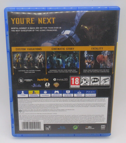 MORTAL KOMBAT 11 GAME FOR PLAYSTATION 4 PS4, GAME DISC, CASE, WB GAMES - Picture 2 of 3