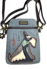 CHALA Dog Crossbody Cellphone Pouch Adjustable Straps Vegan
