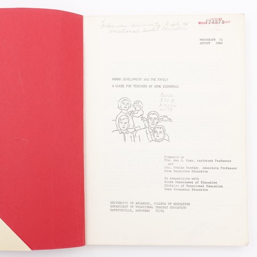 Human Development & The Family August 1968 Monograph 73 Univ of Arkansas 1968 - Picture 3 of 13