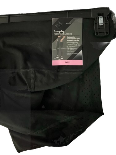 Member's Mark Women's Everyday Perforated Side Pocket Legging Sz Small Black New - Picture 6 of 7