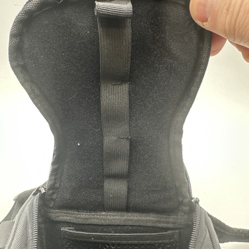 Vntg Nintendo DS Gameboy Small Backpack Carrying Case Black Zippered Game Bag - Picture 13 of 21