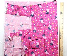 PEPPA PIG Toss Pink Cotton Quilting Fabric CP61884 - 22" x 32"  Scraps