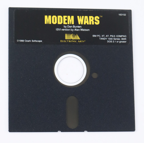 Vtg 1988 Dan Bunten's Modem Wars for IBM PC Tandy 5.25" Floppy EA Free Shipping - Picture 3 of 3