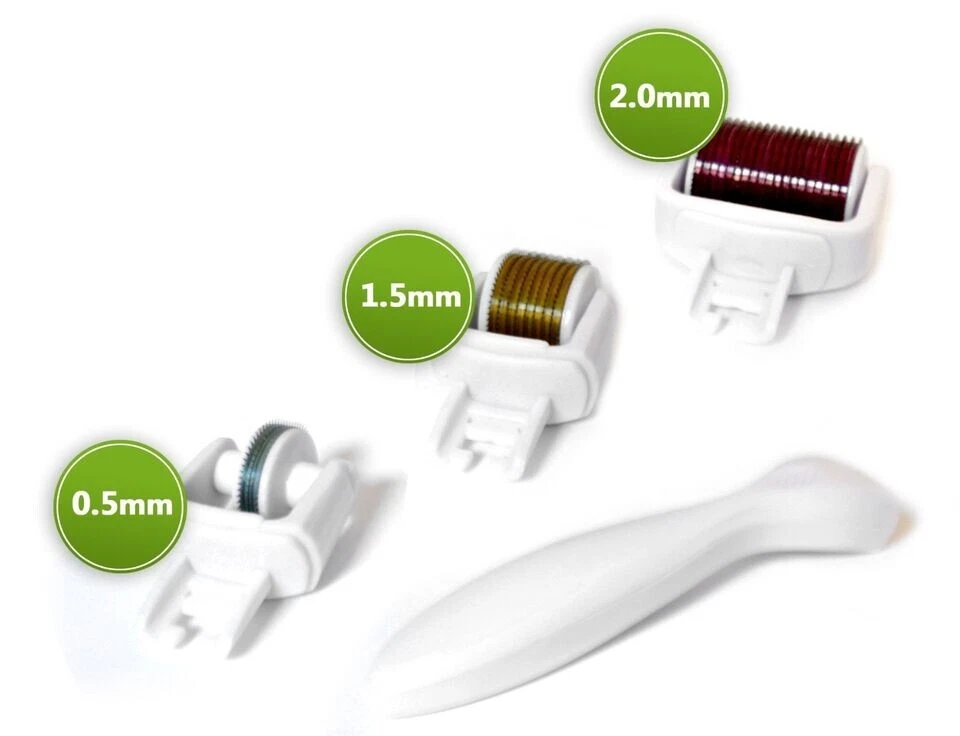 DERMA-CIT® 3-In-1 Kit Derma Roller Titanium 180/600/1200 Pins (0.5-1.5-2.0mm) - Image 2 of 4