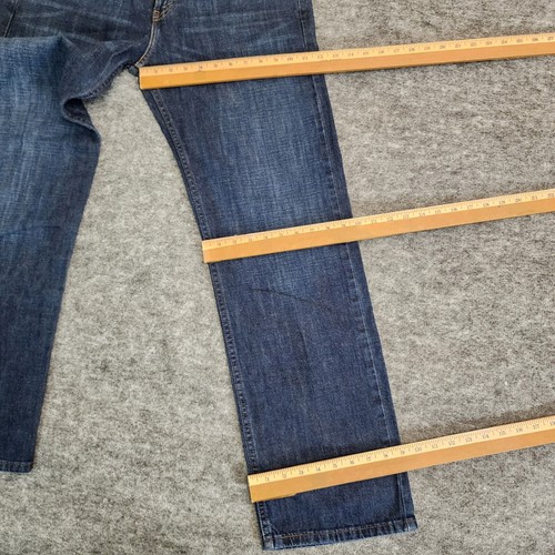 RARE Levis 569 Jeans Mens 34x31 Blue Denim Loose Straight Leg DOUBLE RED TAB - Picture 14 of 16