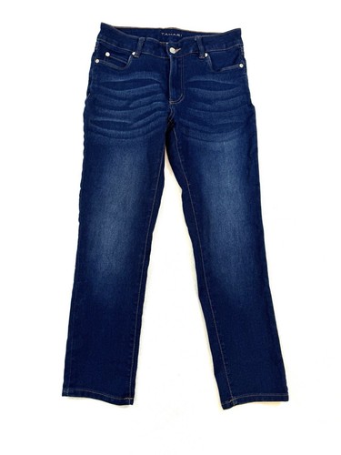 Tahari Jeans Women’s Size 4 27 Dark Wash Straight Leg EUC