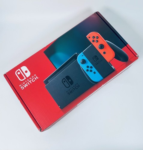 Nintendo Switch Konsole Neon Blau/Rot Joy-Con Set Originalverpackt Top Zustand Test - Bild 10 von 18