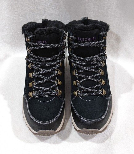 Zapatos Skechers Street Uno resistentes de invierno negros para mujer talla 7/8 nuevos con etiquetas - Imagen 2 de 7
