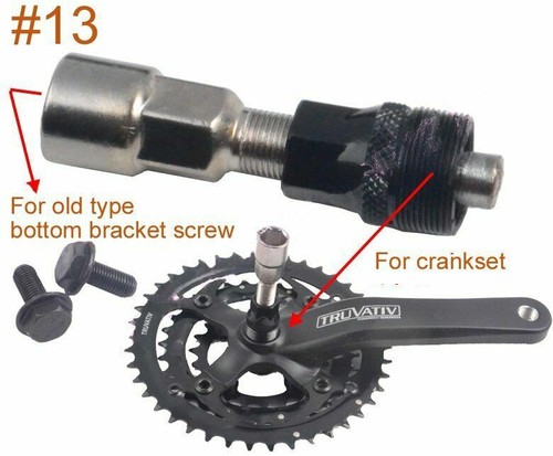 Bicycle Bike Install Removal Tools Hub/Tyre/Crankset/Bottom Bracket/Chain/Spokes - Picture 13 of 25