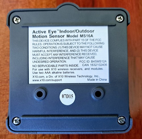 X10 Activehome ActiveEye Motion Sensor (Outdoor), Model MS16A, Brand New In Box - Picture 5 of 6